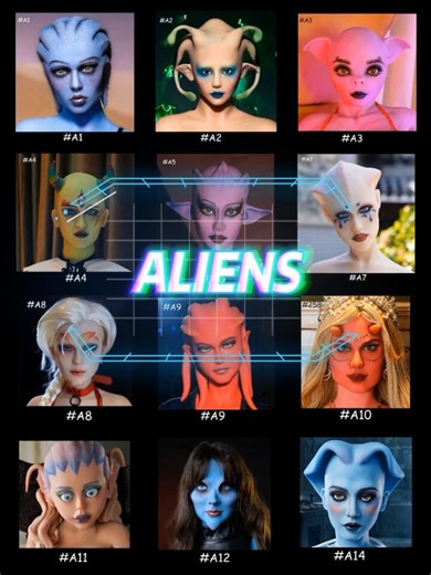 👽Pick your alien waifu😈https://t.co/o076PNll0S#aliens #alien #AlienAesthetic #Demon #fantasyart #rule34 #uloversdoll #Collectibles