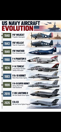 US Navy Aircraft Evolution: 1940 to 6th Gen! #USNavy #Aviation #fighterjet #evolution