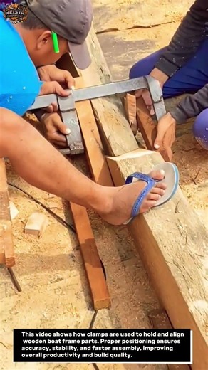 Clamping and Aligning Boat Frame Structure | Strong & Precise Carpentry Technique