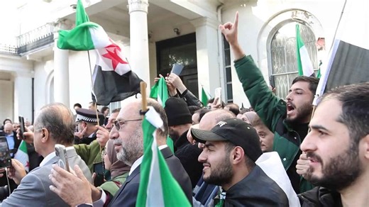 Flag raised as Syrian embassy reopens in London after 12-year closure