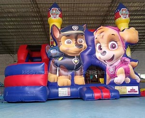 [Hot Item] Commercial Inflatable Dog Bouncer Castle Combo Slide Castle for Children