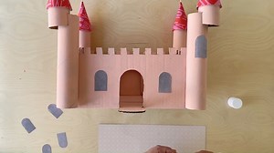 25K views · 171 reactions | See how easy it is to turn a plain cardboard box into a cute fairytale castle with some help from your little ones!  | JOANN Fabric and Craft Stores | Facebook