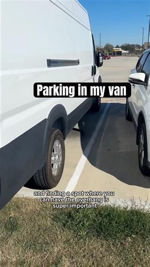 What parking is like in my ~21 ft Ram Promaster 3500 ext #promaster #vanbuild