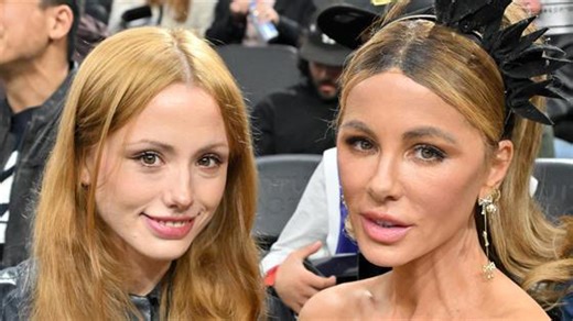 Kate Beckinsale and daughter Lily Mo Sheen make rare appearance at Clippers vs. Lakers game