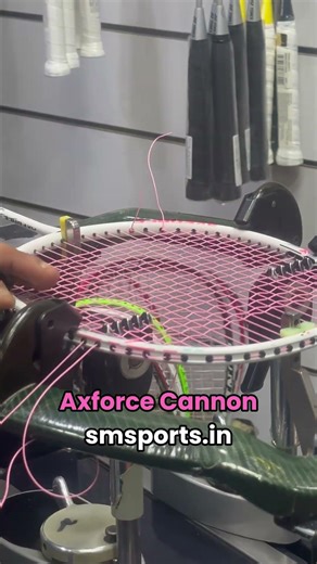 Li‑Ning Axforce Cannon Stringing | BG65 Titanium 26 LBS | Professional Badminton Stringing