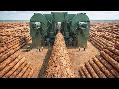 The Precision Behind Modern Timber Factories Is Wild. Lumber Production and Industrial Woodworking