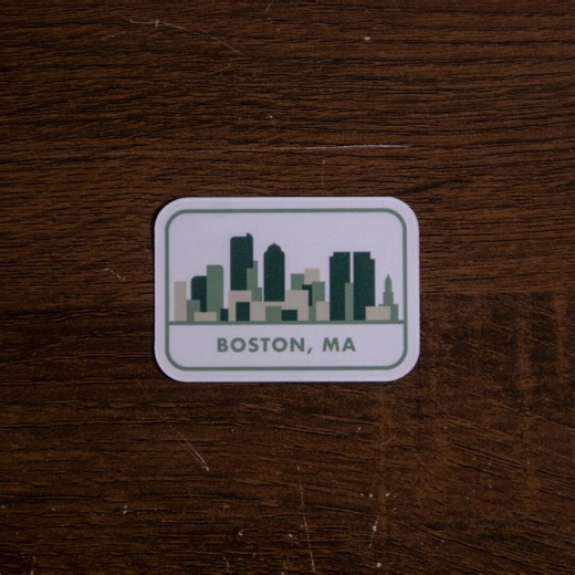 Boston, Massachusetts Skyline Sticker - Etsy