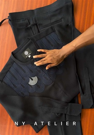 Midnight Black Executive Fit: Luxury Top & Trouser Set