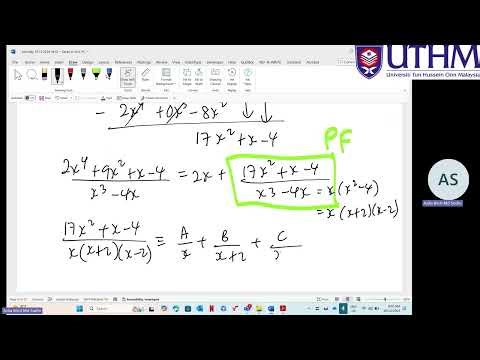 Integration by long division technique