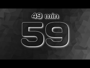 50 minute (3000 second) Count Up Timer - Silent - Carbon grey polygon