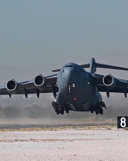 Powerful C-17 Takeoff in Action ⚡ | US Military News