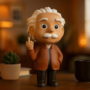 Albert Einstein Middle Finger Statue – Unique Science Lover Gift, Eye-catching Desk Ornament, 3d-printed Einstein - Etsy