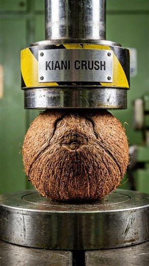 TROPICAL CRASH! Pineapple & Coconut vs 100-Ton Hydraulic Press