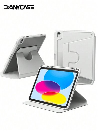 Étui de protection 360° rotatif compatible avec A16 Air 11 13 M3 2025, Mini 7 A17Pro 2024, Air 11 13 M2 2024, Pro 11 13 M4 2024, Pro 11, Pro 12.9, Air 5 4 10.9 10e génération, 7/8/9, Mini 6, Pad SE 11 pouces | SHEIN