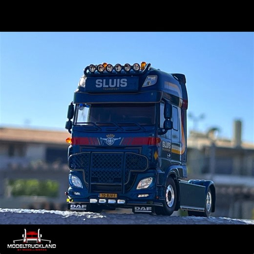 -DAF XF super space cab MY2017 4×2 Sluis Transport WSI Truck Models , link in comments | Modeltruckland - modellismfangreece