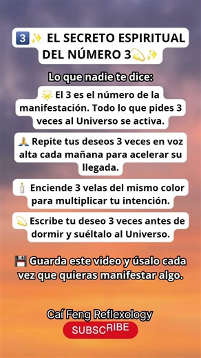 Este es el gran poder espiritual del número 3 3️⃣✨