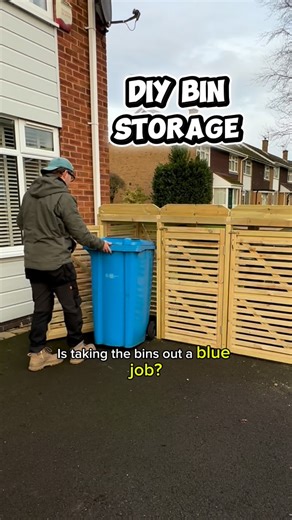 Scott Baggaley on Instagram: "Building a bin storage for under £200 – is it possible? #ad @toolstation_uk A friends old bin storage was rotting away, so I stepped up to build a fresh one with solid materials. Budget? Aimed for £200… ended up at £330 🫣😅 Braving the freezing cold was a proper willpower grind, but the end result? Totally worth it. 👌 Powered through with ROKTOR’s corded tools in the workshop – they smashed the job. The laser on the circular saw was a nice addition for spot-on cut