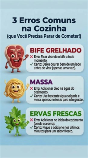 🟡3 Erros que ROUBAM o Sabor da sua Comida