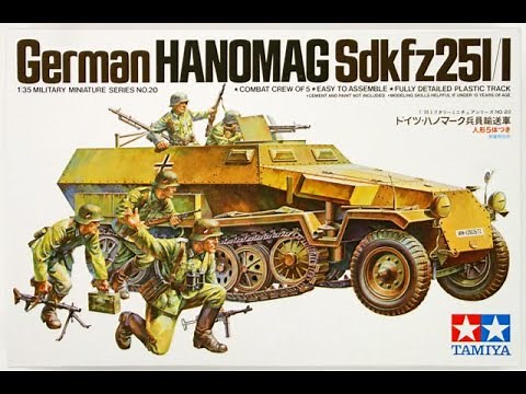 Tamiya 1/35 Hanomag Sdkfz 251/1, Flakvierling 38 & Diorama..Full Build & Review.