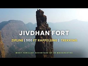 Most Thrilling Zipline & 500 Ft Rappelling at Jivdhan Fort | Epic Adventure in Maharashtra!