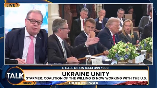 Mike Graham blasts Keir Starmer for the "extraterrestrial decision" of him and other European leaders being involved in Russia-Ukraine war talks. "He's talking crap! Let's call it out... He's talking as if he has some role to play and he doesn't. A waste of our money!" | TalkTVUK