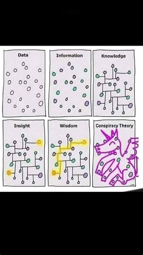 #Data #information #knowledge #wisdom#conspiracy theory easily defined with example#tech#knowledge