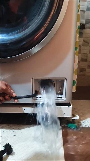 lg front load washing machine drain blocked problem solved in just 1 minutes #washingmachine #repair