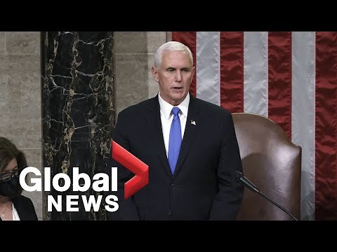 Mike Pence delivers statement formally certifying Biden as winner of presidential election | FULL