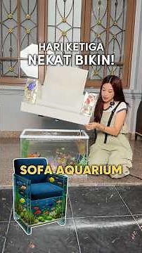 3 Hari BIKIN SOFA AQUARIUM AI 🐠✨