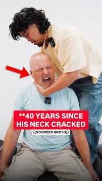 WHAT 40YRS STUCK SOUNDS LIKE‼️🤯 #chiropractic #backpain #neckpain #trending
