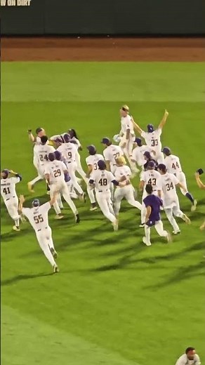 LSU's dramatic walk-off victory, from the roof 🤯 #shorts #mcws