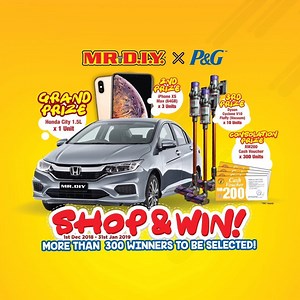 280 reactions · 36 shares | [ MR.DIY X P&G Shop & Win Contest -...