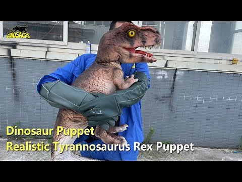 Realistic Tyrannosaurus Rex Dinosaur Hand Puppet | Dinosaur Puppet