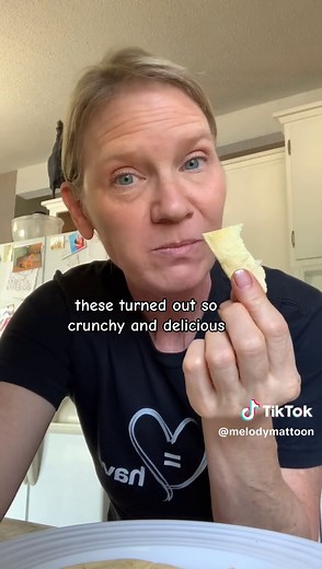 Zero carb tortilla chips!! So easy to make! Add any seasoning you like!! Perfect for salsa or dips!! Let me know if you try them!! #lowcarb #tortillachips #easylowcarb #menopausefatloss