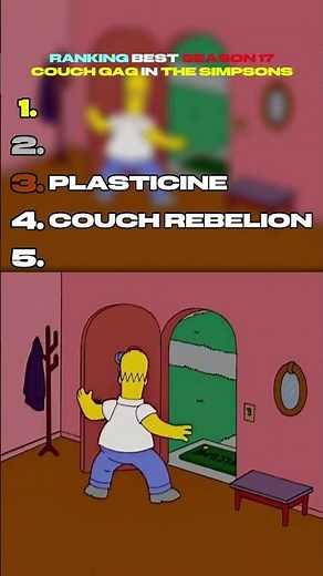 Ranking Best Season 17 Couch Gag In The Simpsons