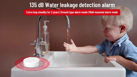 Water Leakage Detection System Pipe Leakage Detector Water Leak Detection Device Water Leakage Level Detection Alarm