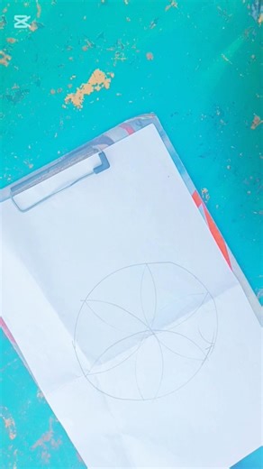 How to make flower with the help of compass😜 #easywaytostudy #easydraw #tutorial