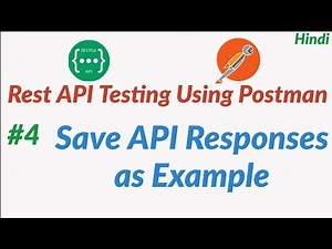 Save Response as Example in Postman | Rest API Testing using Postman : #4