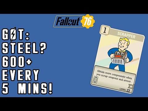 How To Farm 600+ Steel! Every 5 Minutes! - Fallout 76
