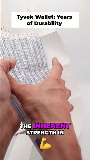 Tyvek Wallet: The Ultra-Durable, Long-Lasting Design #shorts