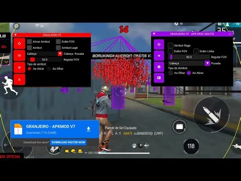 MOD MENU INJECTOR!👻PAINEL XIT AIMBOT PURO IOS/ANDROID HEADTRICK 100% HS✅️☠️DOWNLOAD DIRETO MEDIAFIRE