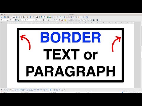 LibreOffice:- Border Around Text or Paragraph