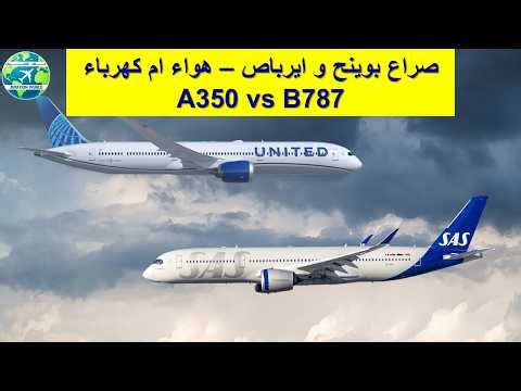 صراع بوينج و ايرباص - هواء ام كهرباء - A350 vs B787