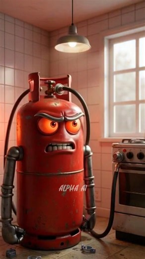 Gas Cylinder Talking About Kitchen Life 🔥 | AI Talking Objects #shorts