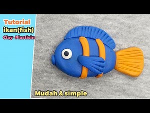 How to Make a Fish - How to Make Polymer Clay , Fondant , DIY Plasticine Tutorial Easily