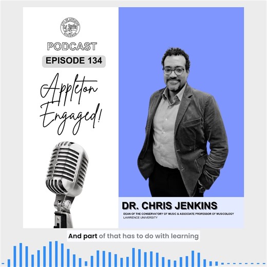 Episode 134 of Appleton Engaged is LIVE! 🎙 In this episode of Appleton Engaged, we’re joined by Dr. Chris Jenkins, newly appointed Dean of the Conservatory of Music at Lawrence University. The conversation explores how the Conservatory remains accessible and connected to the broader Appleton community — and how music, education, and public-facing arts experiences can create opportunities for shared belonging, dialogue, and cultural life in the city. ✅About Lawrence University Conservatory of Mu