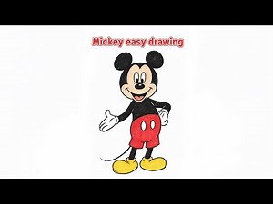How to Draw Mickey Mouse | Step by Step Easy Drawing