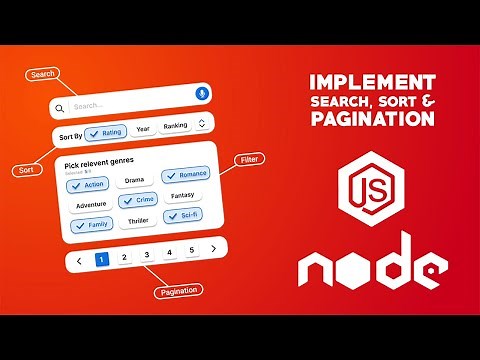Implement Search, Sort, Filter and Pagination Rest API With Node JS | Express | MongoDB