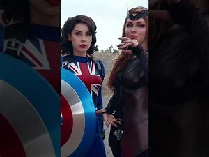 Captain Carter & Scarlet Witch Cosplay Transformation
