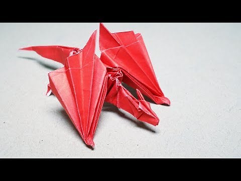 Origami Dragon Nargacuga (Saku) - Paper Folding / Papier Falten / 종이접기 - Paper Crafts 1101 おりがみ